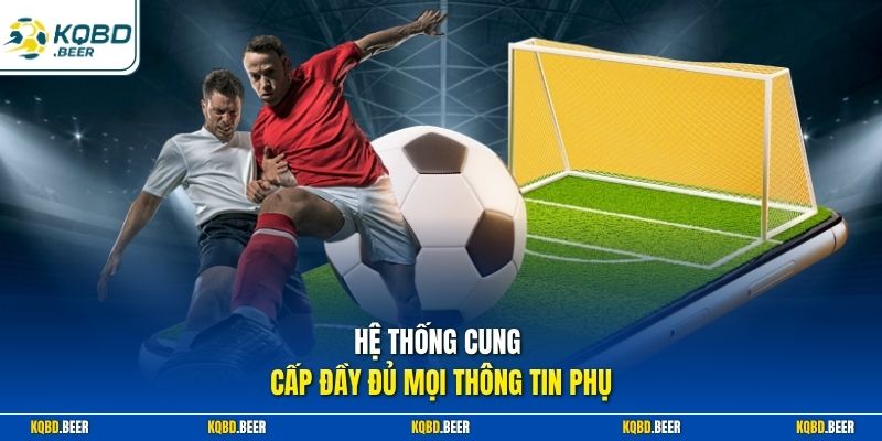 Hệ thống cung cấp đầy đủ mọi thông tin phụ