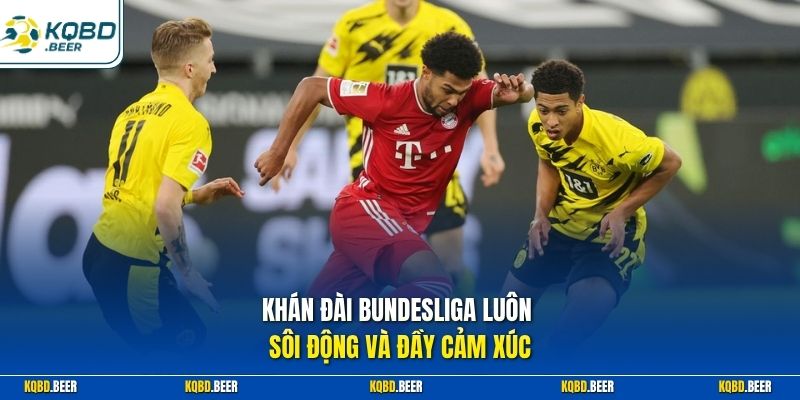 Khán đài Bundesliga luôn sôi động và đầy cảm xúc