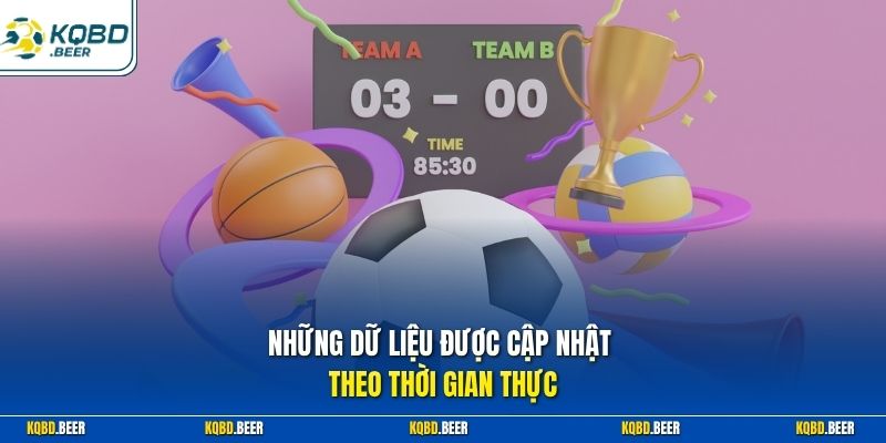 Những dữ liệu được cập nhật theo thời gian thực