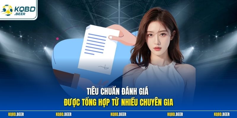 Tiêu chuẩn đánh giá được tổng hợp từ nhiều chuyên gia